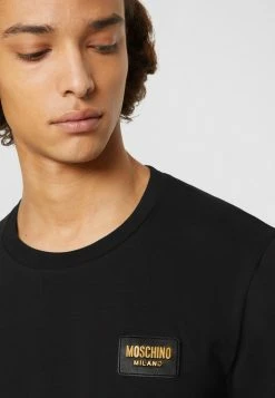 MOSCHINO Basic T-shirt - Black -MOSCHINO SHOP 00635c537a204232bfd1e1d9c661167e