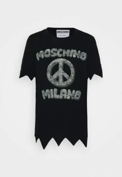 MOSCHINO Print T-shirt - Black -MOSCHINO SHOP 00fac6147ff349989234c9194e3a11fa