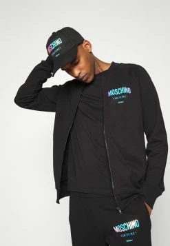MOSCHINO Zip-up Sweatshirt - Fantasy Black -MOSCHINO SHOP 01baea0081a94d82b430549ec8353382