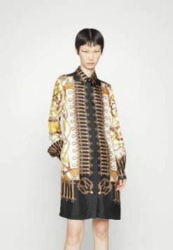 MOSCHINO MILITARY TEDDY SCARF PRINT - Shirt Dress - Fantasy Ivory -MOSCHINO SHOP 02c3424e3f5c4317aac55e755f3947a6