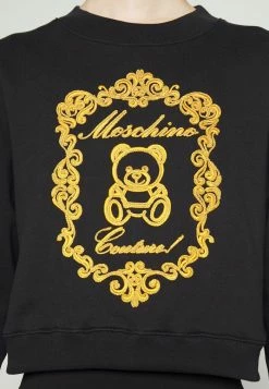 MOSCHINO EMBROIDERY BEAR - Sweatshirt - Fantasy Black -MOSCHINO SHOP 02d6ad05e17a40b38652ff97e07eb35c