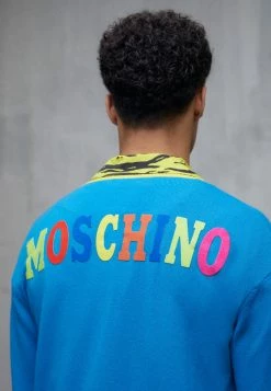 MOSCHINO JACKET - Cardigan - Light Blue -MOSCHINO SHOP 036878ec870241a0b222f97608f53c12