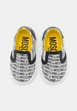 MOSCHINO MINIONS UNISEX - Trainers - White/black -MOSCHINO SHOP 043b1f5fd14346c99ee83a3a8533c89e