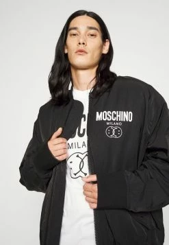 MOSCHINO Bomber Jacket - Fantasy Black -MOSCHINO SHOP 04ab61d2daeb4906ae70a8cd6497d3d1