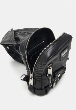 MOSCHINO SHOULDER BAG UNISEX - Across Body Bag - Black -MOSCHINO SHOP 0565b6b07e2e43f59564345de4d1d9e3