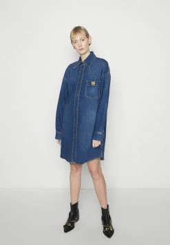 MOSCHINO TEDDY BEAR - Denim Dress - Blue -MOSCHINO SHOP 05b6dd760a094a89ba45a9883bc90ebf