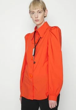MOSCHINO MACRO BUTTONS - Button-down Blouse - Orange 14 MOSCHINO MACRO BUTTONS - Button-down Blouse - Orange -MOSCHINO SHOP 05cf55b969f44b1c90abf51f4065dce7