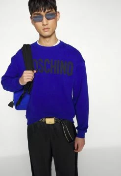 MOSCHINO Sweatshirt - Blue -MOSCHINO SHOP 061a36ca6c9645e6bbabb1662f58f4af