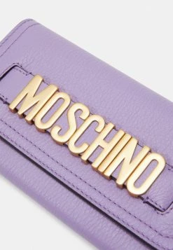 MOSCHINO LETTERING WALLET - Wallet - Violet -MOSCHINO SHOP 06b39bd9e40146a38675cbac30d4424a
