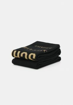 MOSCHINO UNISEX - Scarf - Black/gold-coloured -MOSCHINO SHOP 075bbfb2b5aa4a78a1e4d165639c2fb2