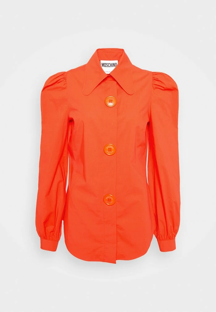 MOSCHINO MACRO BUTTONS - Button-down Blouse - Orange 2 MOSCHINO MACRO BUTTONS - Button-down Blouse - Orange - Image 2