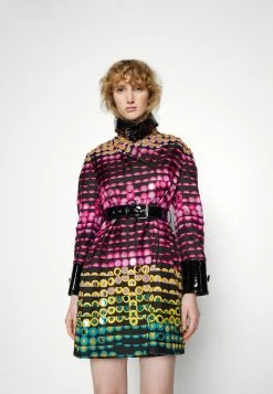 MOSCHINO EMBROIDERED - Trenchcoat - Fantasy Black -MOSCHINO SHOP 087262dec6e849f38858ee8f285d935f