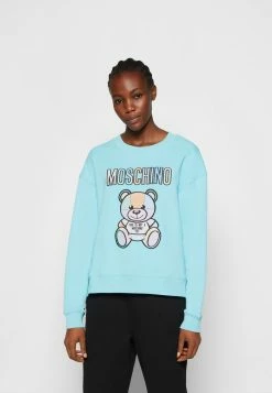 MOSCHINO TEDDY - Sweatshirt - Light Blue -MOSCHINO SHOP 099b11cae6324cfebc8a1fa57e381d26