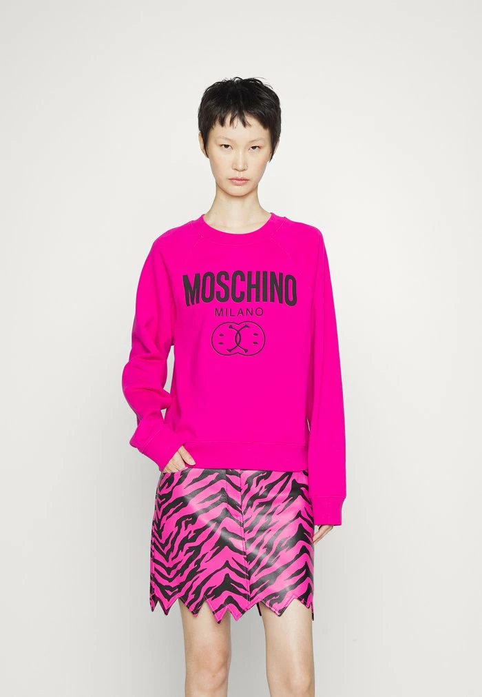 MOSCHINO DOUBLE SMILE - Sweatshirt - Fantasy Violet 4 MOSCHINO DOUBLE SMILE - Sweatshirt - Fantasy Violet - Image 4