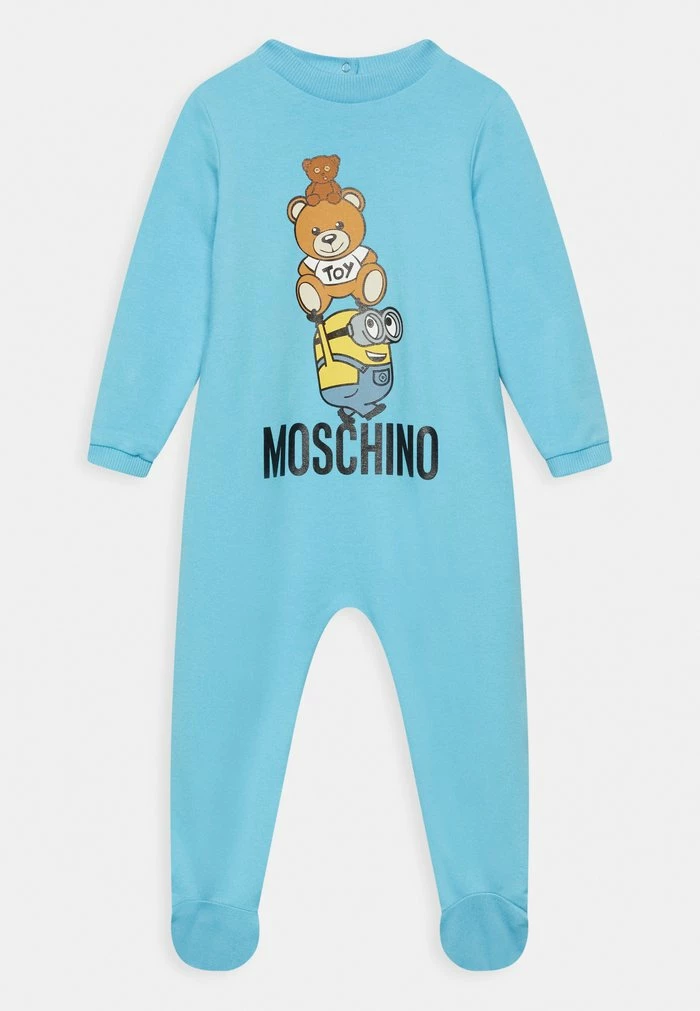 MOSCHINO BABYGROW ADDITION UNISEX - Sleep Suit - Aquarius Blue 1 MOSCHINO BABYGROW ADDITION UNISEX - Sleep Suit - Aquarius Blue
