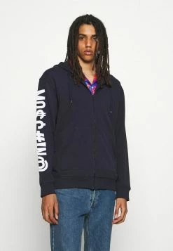 MOSCHINO Zip-up Sweatshirt - Blue