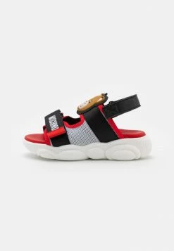 MOSCHINO UNISEX - Sandals - White/red/black