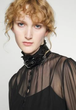 MOSCHINO BONDAGE BUCKLE - Blouse - Black 14 MOSCHINO BONDAGE BUCKLE - Blouse - Black -MOSCHINO SHOP 0c327c1122714809a28ed88afe0129cf