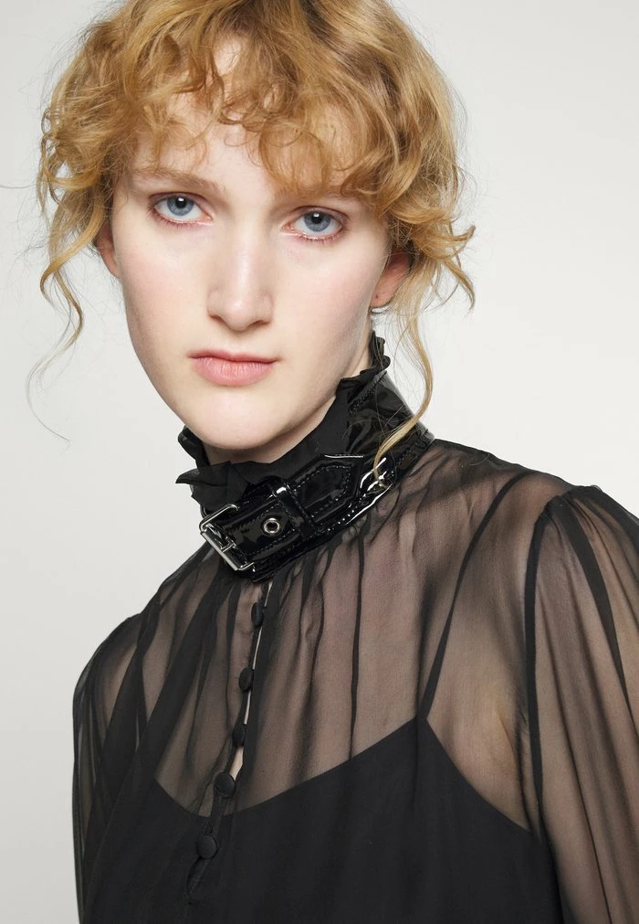 MOSCHINO BONDAGE BUCKLE - Blouse - Black 6 MOSCHINO BONDAGE BUCKLE - Blouse - Black - Image 6