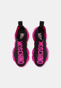 MOSCHINO TEDDY SOLE MAXI LOGO PRINT - High-top Trainers - Black -MOSCHINO SHOP 0cb7514473e942bc9e900f331d8f198c