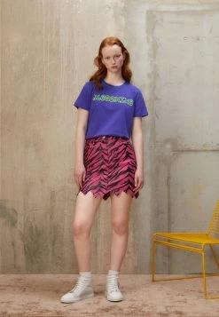 MOSCHINO EMBROIDERED SEASONAL - Print T-shirt - Blue