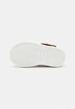 MOSCHINO BOX SOLE LACE STRAP FABRIC TEDDY BEAR PATCH AND LOGO - Trainers - Pink/fuxia/white/black -MOSCHINO SHOP 0d3d3f7606a3405e8c8184a96c33b139