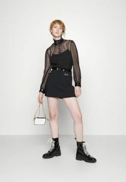 MOSCHINO BONDAGE BUCKLE - Blouse - Black 13 MOSCHINO BONDAGE BUCKLE - Blouse - Black -MOSCHINO SHOP 0d7e97ebfe884c288ea81321760095ef