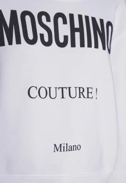 MOSCHINO INSTITUTIONAL LOGOS - Sweatshirt - White -MOSCHINO SHOP 0de488a8859d4ae9882179e32f943e3d