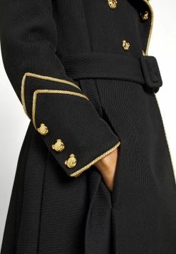 MOSCHINO BEAR BUTTONS - Classic Coat - Black -MOSCHINO SHOP 0e4a17ca02b8448fa4694f6be9bba081
