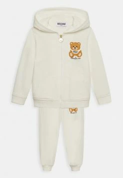 MOSCHINO HOODED TRACKSUIT UNISEX SET - Zip-up Sweatshirt - Cloud
