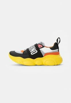 MOSCHINO UNISEX - Trainers - White/black/orange/white