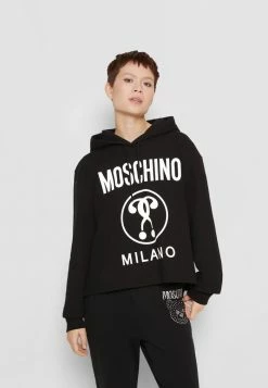 MOSCHINO INSTITUTIONAL - Sweatshirt - Black -MOSCHINO SHOP 0f657e5186a843dca88a51a9437f18ae
