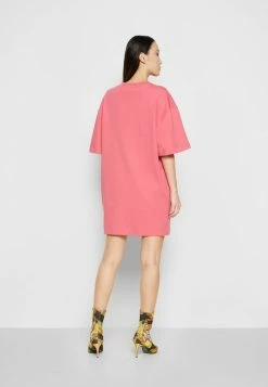 MOSCHINO LOGO - Jersey Dress - Fucsia -MOSCHINO SHOP 0fb33c070eb24588b98dc7050f454d09