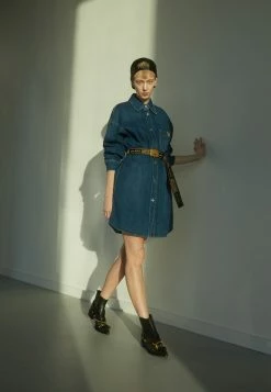 MOSCHINO TEDDY BEAR - Denim Dress - Blue