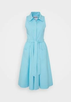 MOSCHINO HEARTS APPLIQUE - Shirt Dress - Light Blue -MOSCHINO SHOP 10362199dba441c48c76fb28a96e78c6