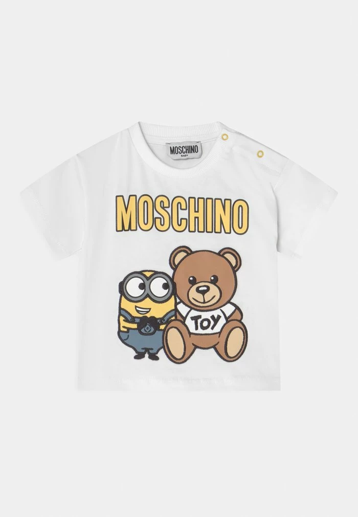 MOSCHINO MINIONS UNISEX - Print T-shirt - Optical White 1 MOSCHINO MINIONS UNISEX - Print T-shirt - Optical White