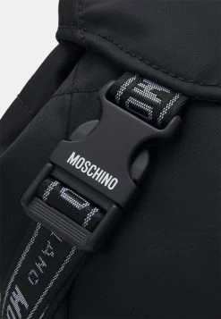 MOSCHINO RECYCLE UNISEX - Rucksack - Black/white -MOSCHINO SHOP 11a4c7b1ae604a91816321be001d1a9f