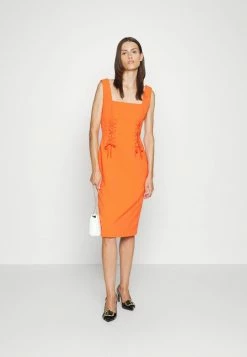 MOSCHINO BONDAGE LACING - Cocktail Dress / Party Dress - Orange -MOSCHINO SHOP 11c886312f69401e9070d820f7a9698f
