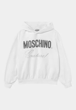 MOSCHINO HOODED UNISEX - Sweatshirt - Optical White