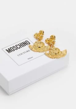 MOSCHINO EARRINGS - Earrings - Shiny Gold-coloured -MOSCHINO SHOP 1266f14a52544dcfb7f045e8dbb28017