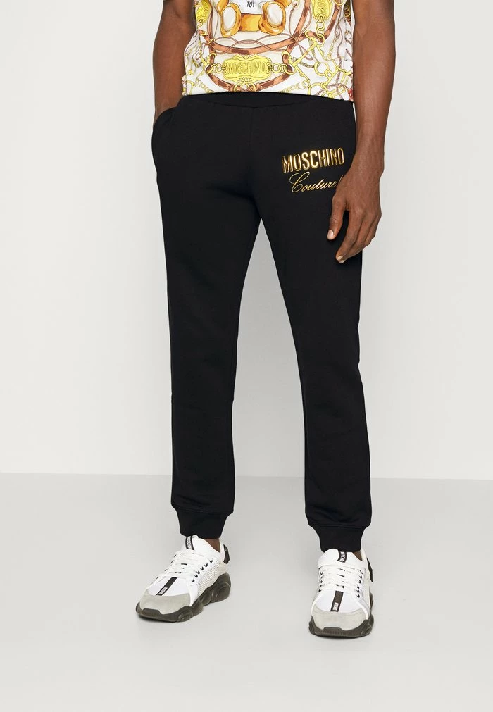 MOSCHINO INSTITUTIONAL LOGOS - Tracksuit Bottoms - Fantasy Black 1 MOSCHINO INSTITUTIONAL LOGOS - Tracksuit Bottoms - Fantasy Black