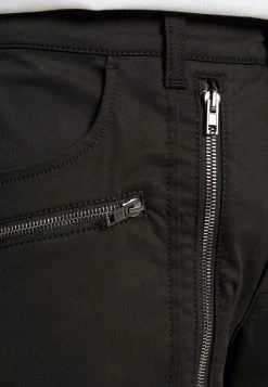 MOSCHINO MATTE EMERIZED - Cargo Trousers - Black -MOSCHINO SHOP 12abc38767684daf99d13b8dda8403d9