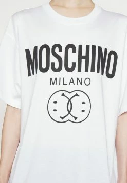 MOSCHINO DOUBLE SMILE - Print T-shirt - Fantasy White 13 MOSCHINO DOUBLE SMILE - Print T-shirt - Fantasy White -MOSCHINO SHOP 12f684a800264b12a9688968e2af441b