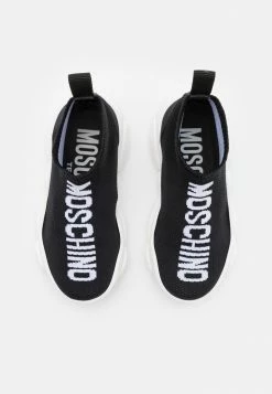 MOSCHINO SOCK TEDDY SOLE MAXI LOGO - High-top Trainers - Black -MOSCHINO SHOP 1362610d1f4746399cdc6b1a8ac16a6b