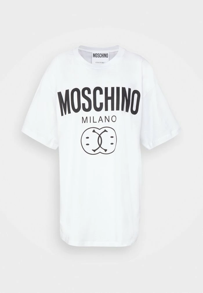 MOSCHINO DOUBLE SMILE - Print T-shirt - Fantasy White 6 MOSCHINO DOUBLE SMILE - Print T-shirt - Fantasy White - Image 6