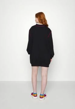 MOSCHINO EMBROIDERED SEASONAL - Day Dress - Black -MOSCHINO SHOP 13a50cd9a3404ff5acd0298f9f0b4904