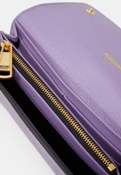 MOSCHINO LETTERING WALLET - Wallet - Violet -MOSCHINO SHOP 14819415e58d4cad9e050322c5746b14