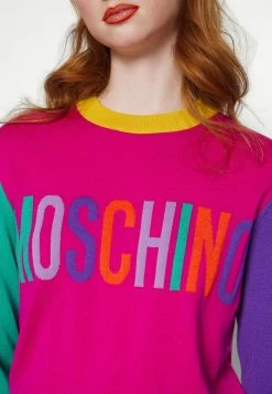 MOSCHINO COLOR BLOCK - Jumper Dress - Violet -MOSCHINO SHOP 1497e0509b9447a59cb6b803357b061f