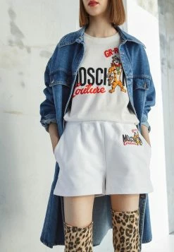 MOSCHINO Shorts - Fantasy White -MOSCHINO SHOP 1563c2235e7a4000a060bab5eb7dd6b2