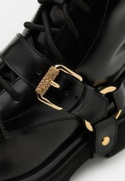 MOSCHINO Lace-up Boots - Nero -MOSCHINO SHOP 15e445b23e8e4db683831db939eb477e